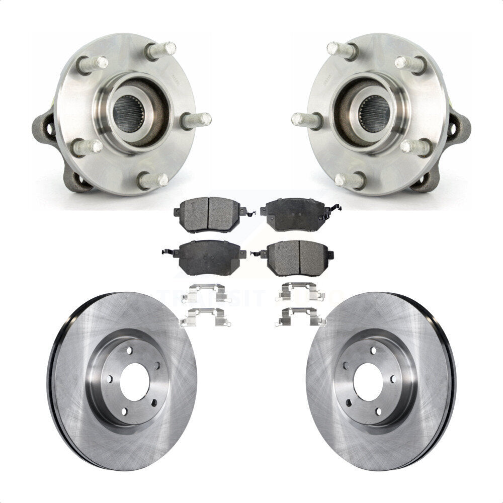 Kit de plaquettes de Rotor de frein à disque, ensemble de roulements de moyeu avant pour Nissan Muran 2003 – 2004