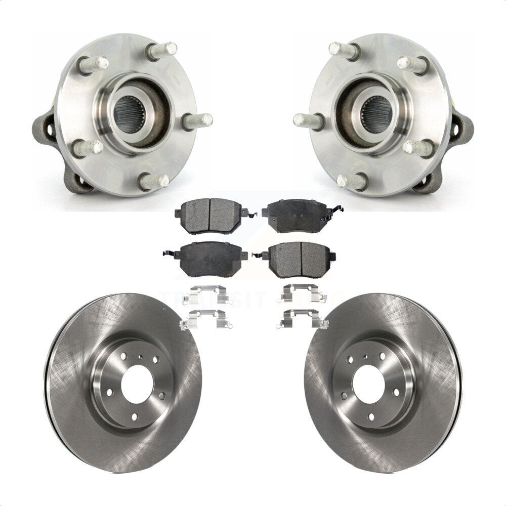 Kit de plaquettes de Rotor de frein à disque, ensemble de roulements de moyeu avant pour Nissan Muran 2005 – 2007