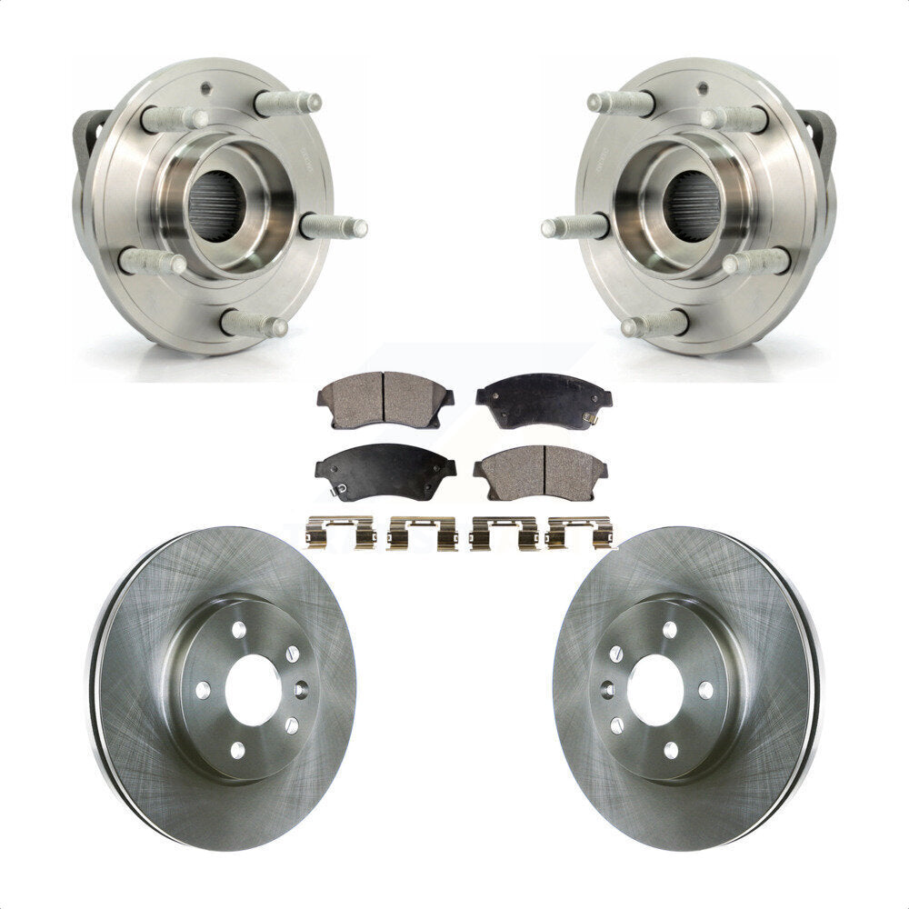 Kit de Rotor et de plaquettes de frein, roulement de moyeu avant, pour moteur à gaz Chevrolet Cruze 2014 – 2015