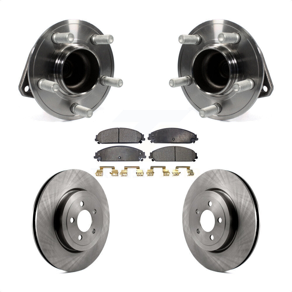 Kit de plaquettes de Rotor de frein, roulement de moyeu avant, pour Dodge Chrysler 300 Charger Challenge