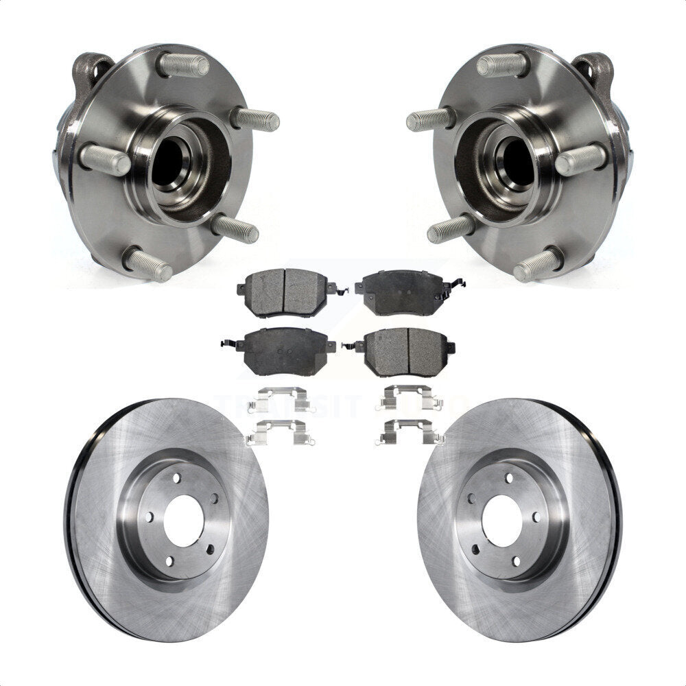 Kit de rotors et plaquettes de frein à disque, ensemble de roulements de moyeu avant pour INFINITI FX35 RWD