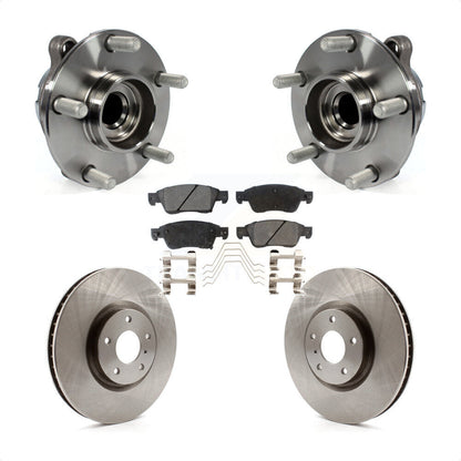 Ensemble de roulement de moyeu avant, Rotor de frein à disque et Kit de plaquettes pour INFINITI G37 G35 Q6