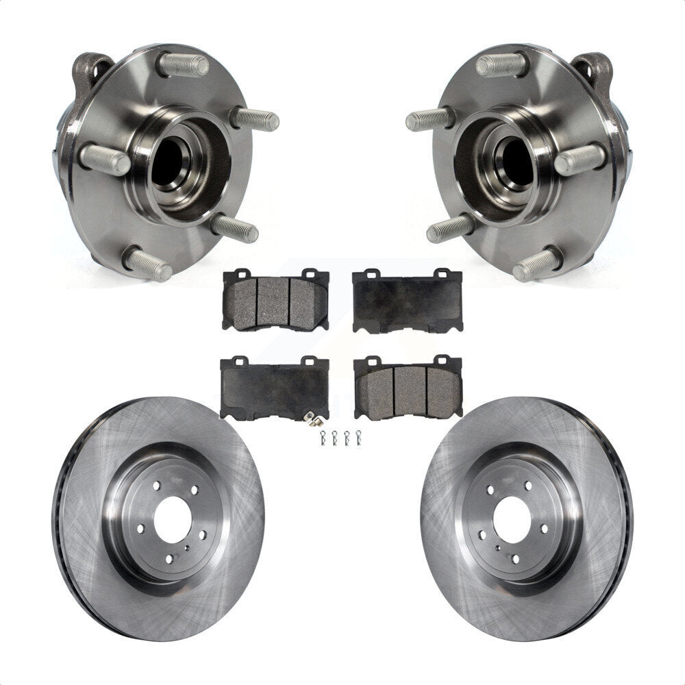 Kit de plaquettes de Rotor de frein, roulement de moyeu avant, pour INFINITI Q50 G37 Nissan 370Z Q60 M37