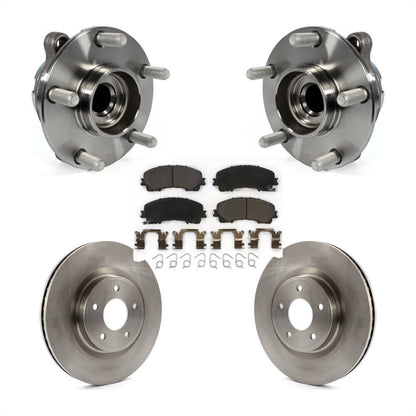 Ensemble de roulement de moyeu avant, Rotor de frein et Kit de plaquettes pour INFINITI Q50 QX50 Q60 RW