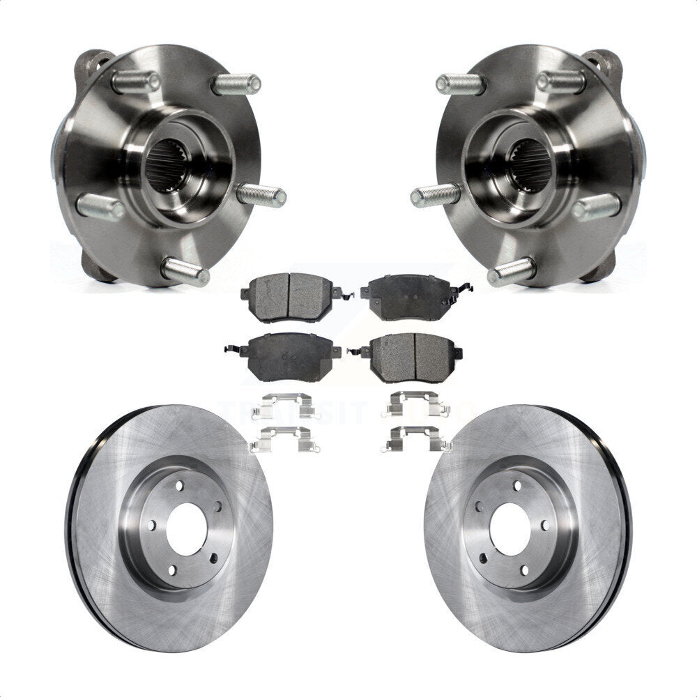 Kit de rotors et plaquettes de frein à disque, ensemble de roulements de moyeu avant pour INFINITI FX35 FX4