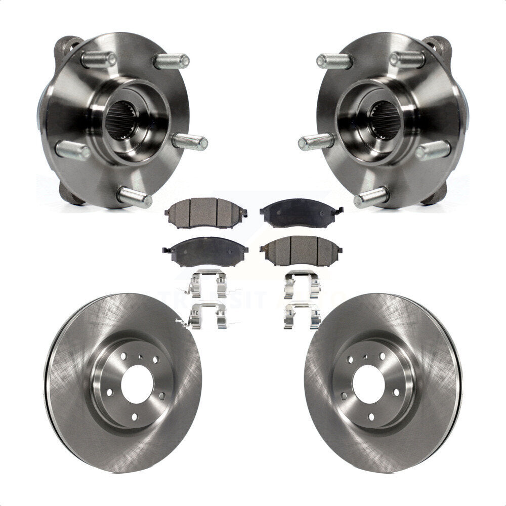 Kit de Rotor et plaquettes de frein, roulement de moyeu avant, pour INFINITI G37 EX35 G35 QX50 QX70 M3