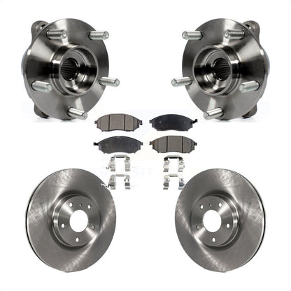Kit de Rotor et plaquettes de frein, roulement de moyeu avant, pour INFINITI G37 EX35 G35 QX50 QX70 M3