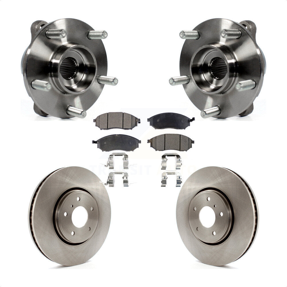 Kit de plaquettes de Rotor de frein à disque, ensemble de roulements de moyeu avant pour INFINITI FX35 FX37 FX4