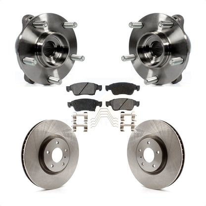 Kit de rotors et plaquettes de frein à disque d'assemblage de roulement de moyeu avant pour INFINITI G35 Q60