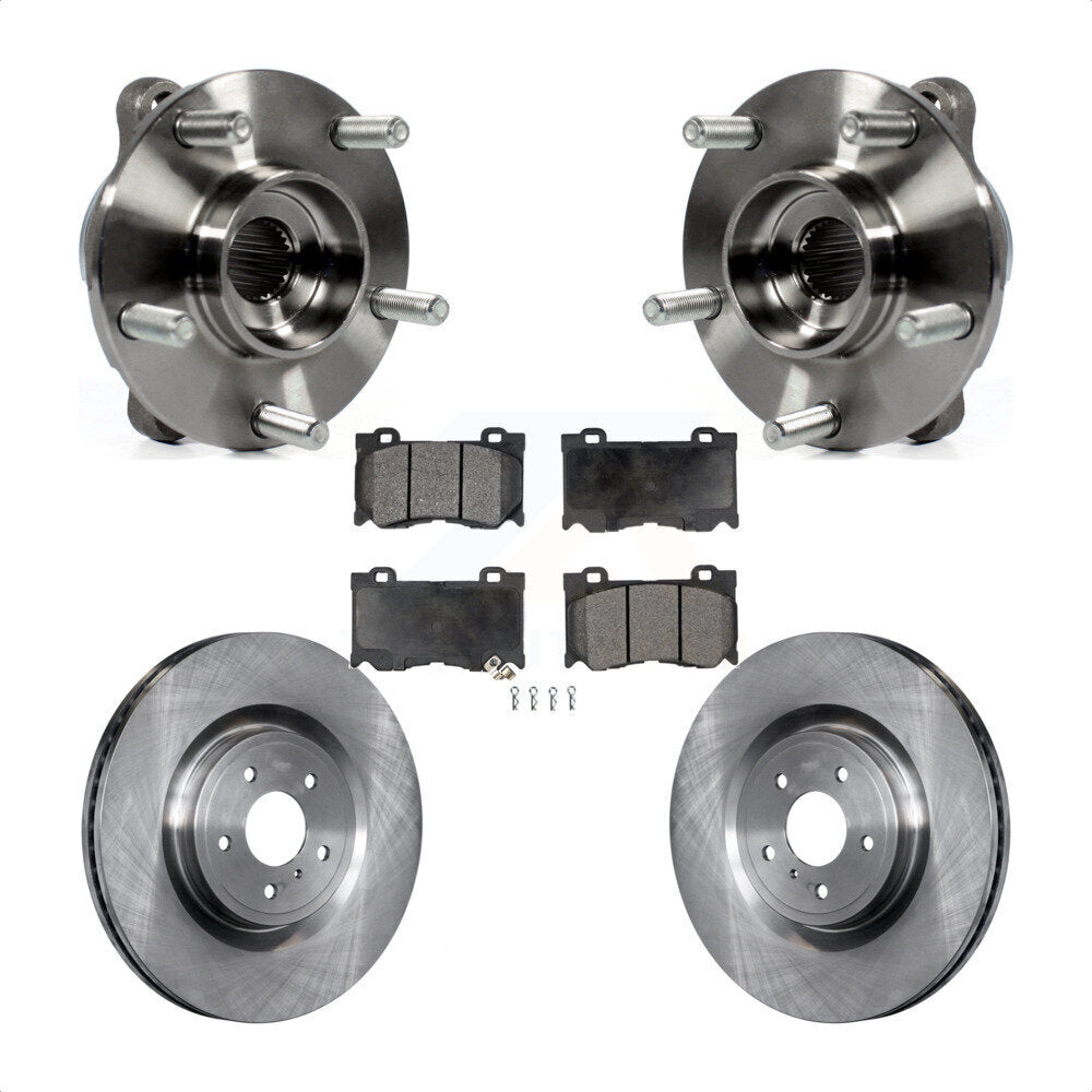 Kit de plaquettes de Rotor de frein, roulement de moyeu avant, pour INFINITI Q50 Q60 M37 FX50 QX70 Q70 M5