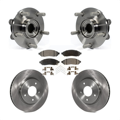 Ensemble de roulement de moyeu avant, Rotor de frein à disque et Kit de plaquettes pour Nissan LEA 2011 – 2012