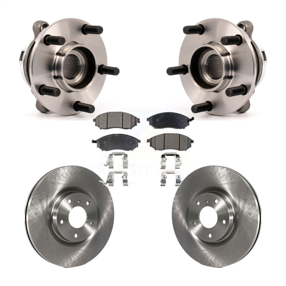 Kit de rotors et plaquettes de frein à disque d'assemblage de roulement de moyeu avant pour Nissan Murano