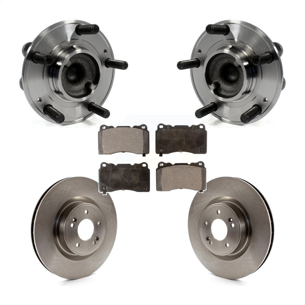 Kit de Rotor et plaquettes de frein à disque, ensemble de roulements de moyeu avant pour Hyundai Genesis Coup