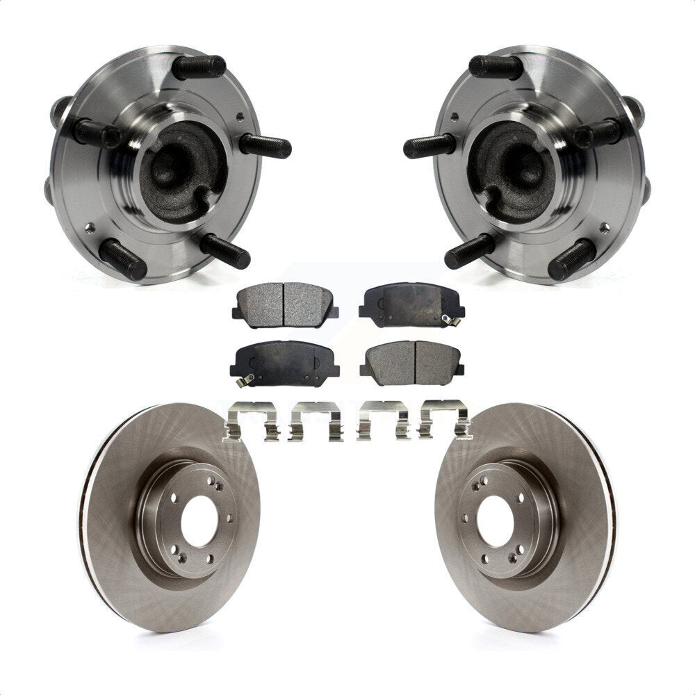 Kit de Rotor et plaquettes de frein à disque, ensemble de roulements de moyeu avant pour Hyundai Genesis Coup