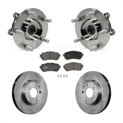 Kit de rotors de frein à disque et de plaquettes en céramique, ensemble de roulements de moyeu avant pour Mazda 6