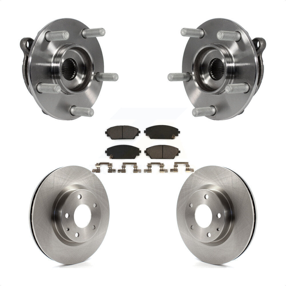 Kit de rotors et plaquettes de frein à disque d'assemblage de roulement de moyeu avant pour Mazda 3 CX-3 Spor