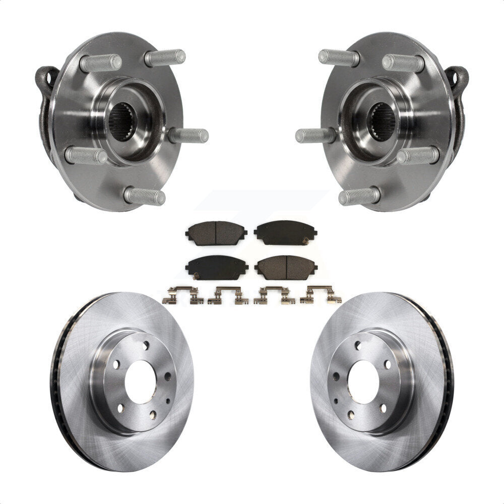 Kit de rotors et plaquettes de frein à disque d'assemblage de roulement de moyeu avant pour Mazda 3 CX-3 Spor