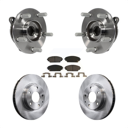Kit de rotors et plaquettes de frein à disque d'assemblage de roulement de moyeu avant pour Mazda 3 CX-3 Spor