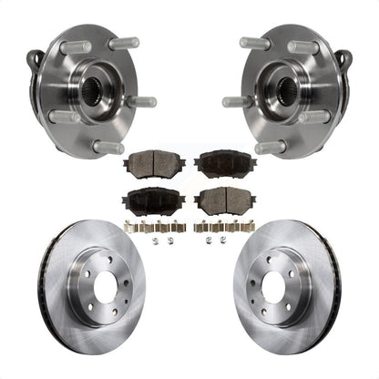 Kit de rotors et plaquettes de frein à disque d'assemblage de roulement de moyeu avant pour Mazda 3 Sport