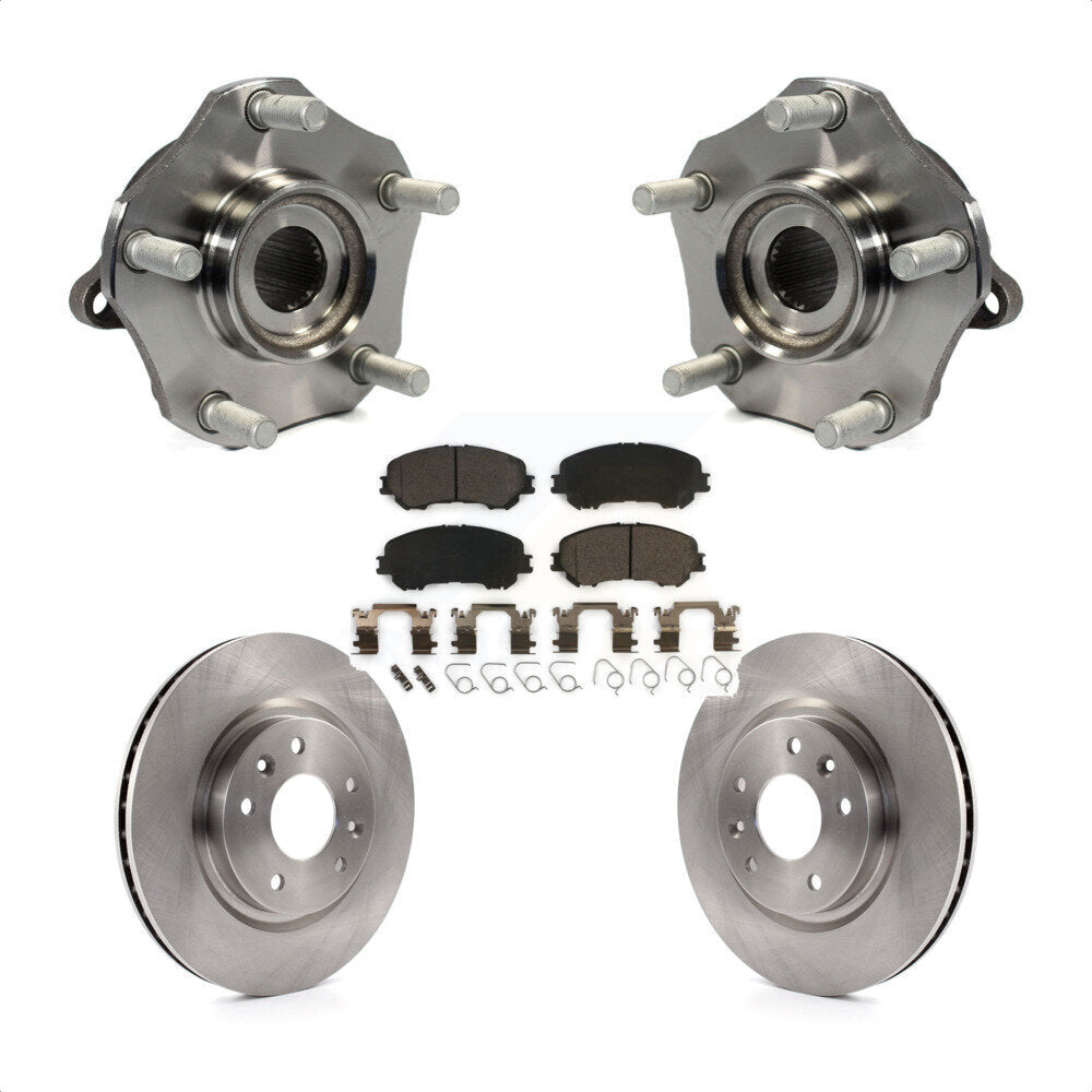 Kit de rotor et de plaquettes de frein, ensemble de roulements de moyeu avant, pour Nissan Rogue Sport Qashqa