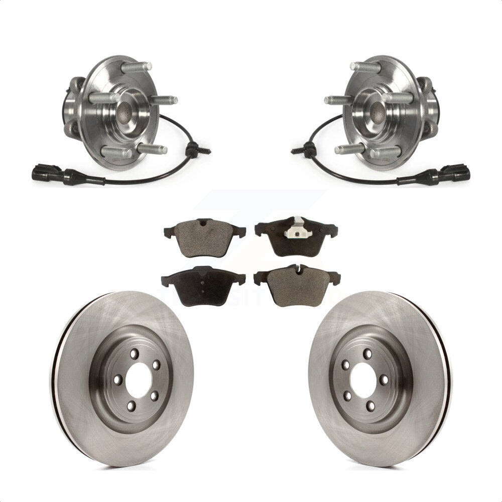 Kit de rotors et plaquettes de frein à disque, ensemble de roulements de moyeu avant, pour Jaguar XF XJ XK