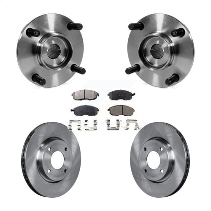 Ensemble de roulements de moyeu avant, Rotors et plaquettes de frein à disque, Kit pour Nissan Versa Cube