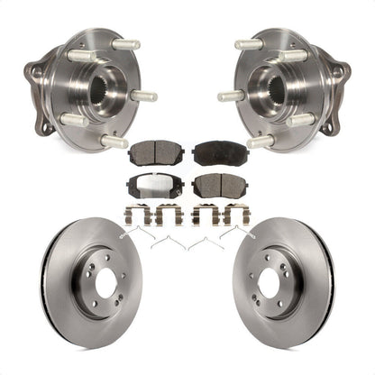 Ensemble de roulements de moyeu avant, Rotors et plaquettes de frein à disque, Kit pour Hyundai Sonata