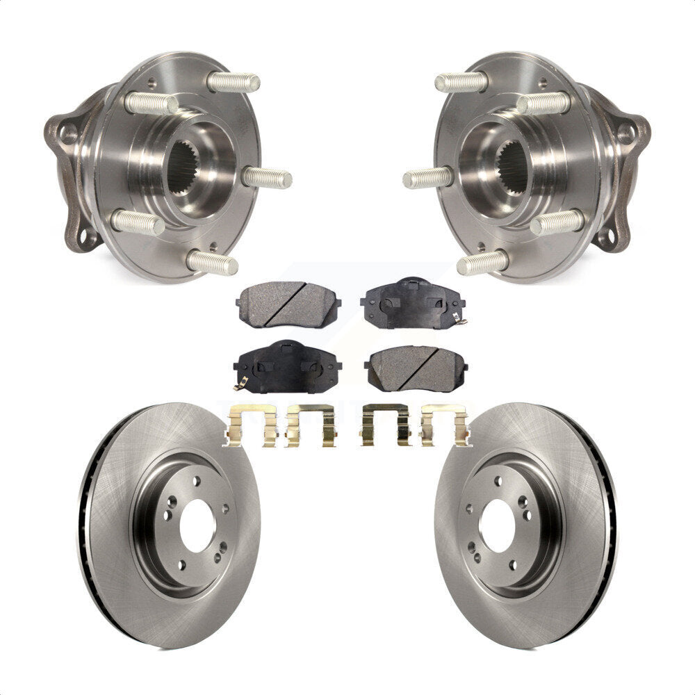 Kit de plaquettes de Rotor de frein à disque, roulement de moyeu avant, pour Hyundai Tucson Sonata Kia Cadenz