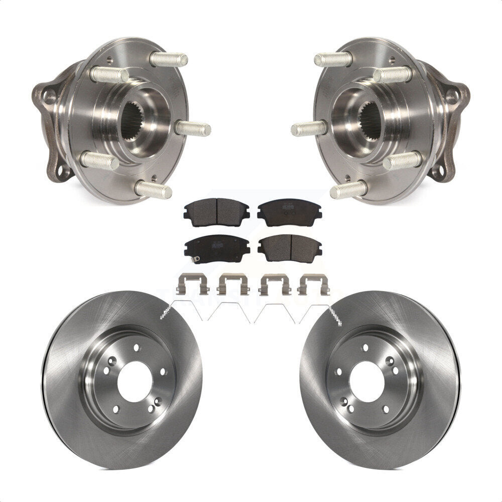 Ensemble de roulement de moyeu avant, Rotor de frein et Kit de plaquettes pour Hyundai Tucson Kia Sportag