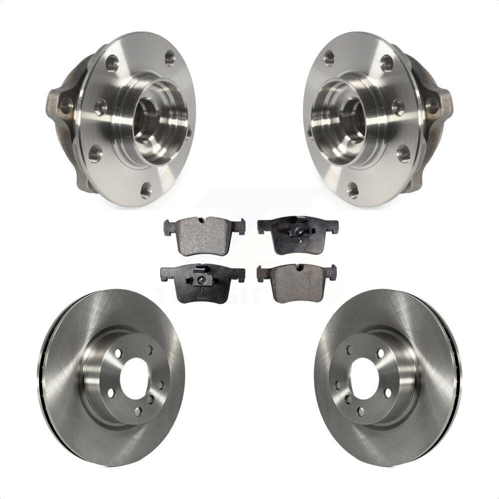 Kit de rotors de frein à disque et de plaquettes en céramique, ensemble de roulements de moyeu avant, pour BMW X3 X4