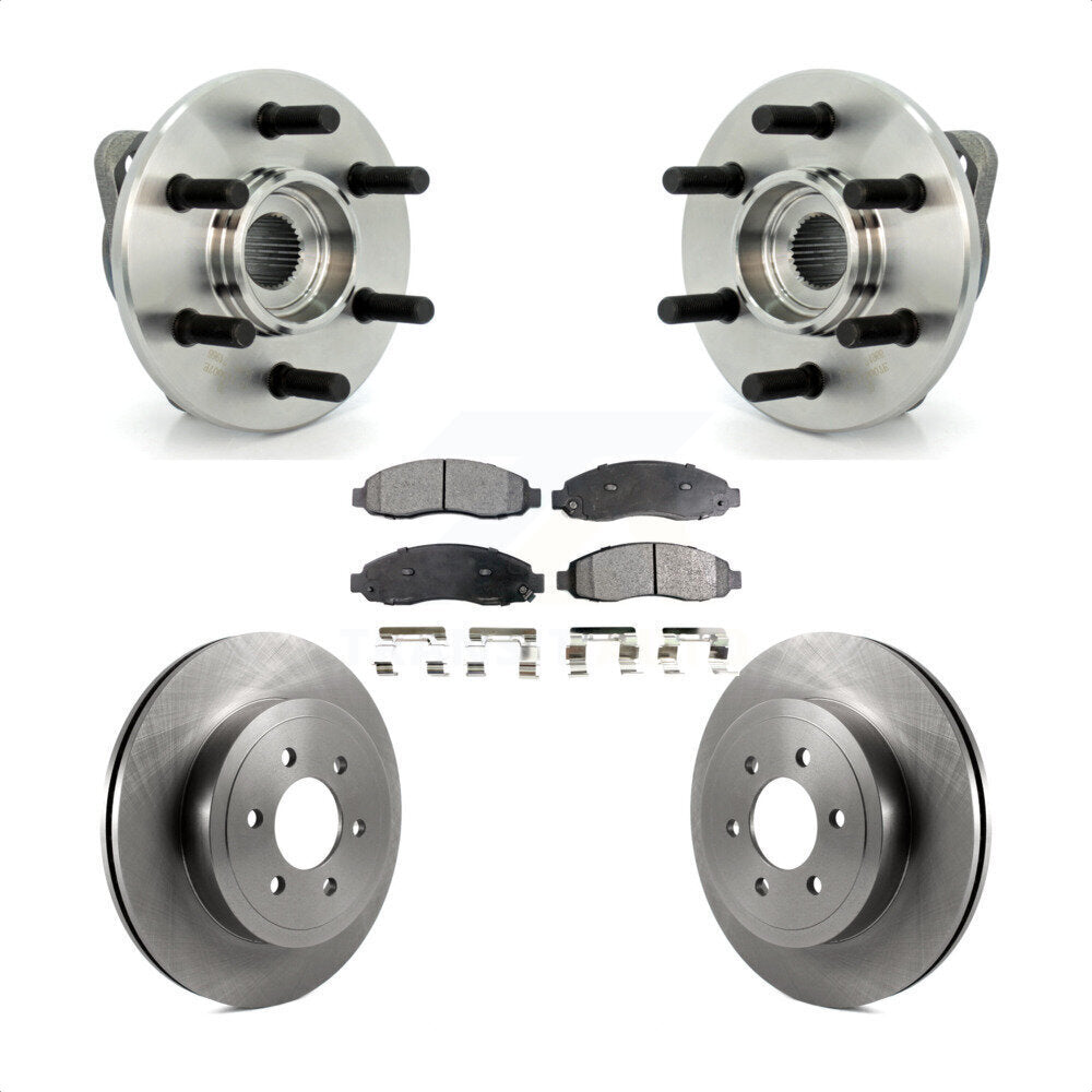 Kit de plaquettes de Rotor de frein à disque, roulement de moyeu avant, pour Dodge Dakota 4WD avec 2 roues AB