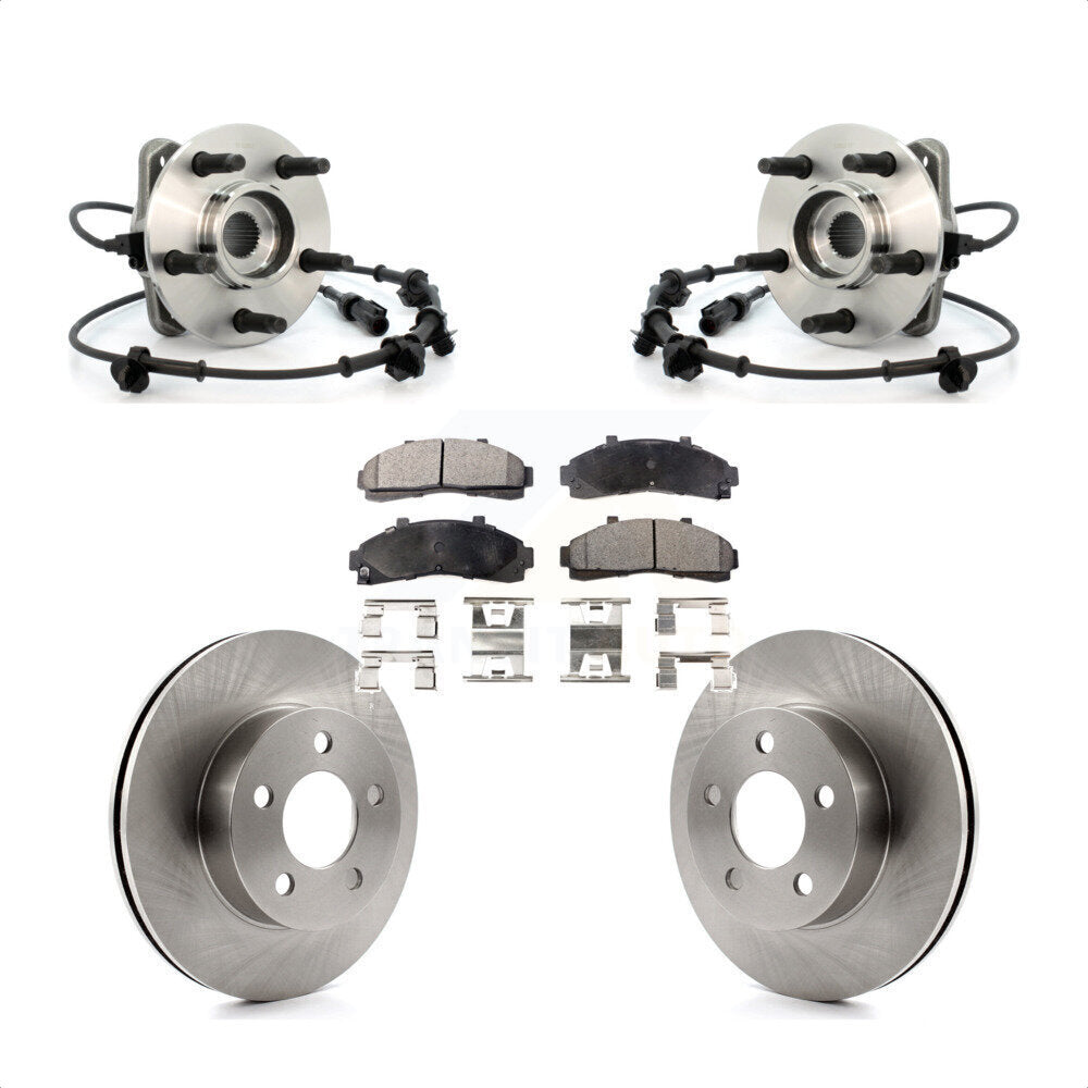 Kit de plaquettes de Rotor de frein, ensemble de roulements de moyeu avant, pour Ford Ranger Mazda B4000 B300