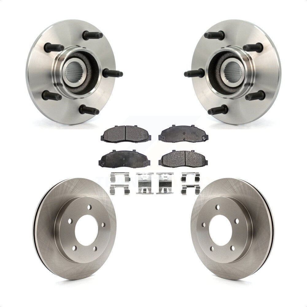 Kit de Rotor et plaquettes de frein à disque, roulement de moyeu avant, pour Ford F-150 4WD avec 2 roues AB