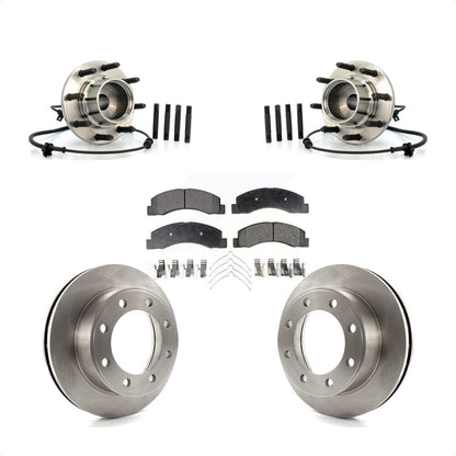 Ensemble de roulements de moyeu avant, Kit de plaquettes de Rotor de frein pour Ford Excursion 4W 2001 – 2005