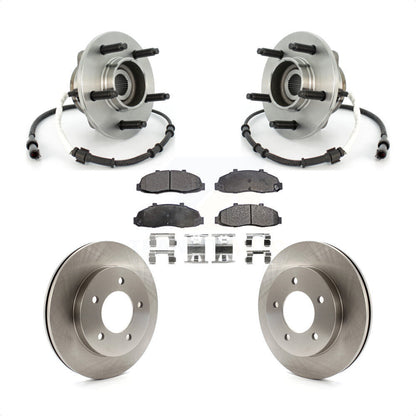 Ensemble de roulement de moyeu avant, Rotor de frein à disque et Kit de plaquettes pour Ford F-150 Heritag