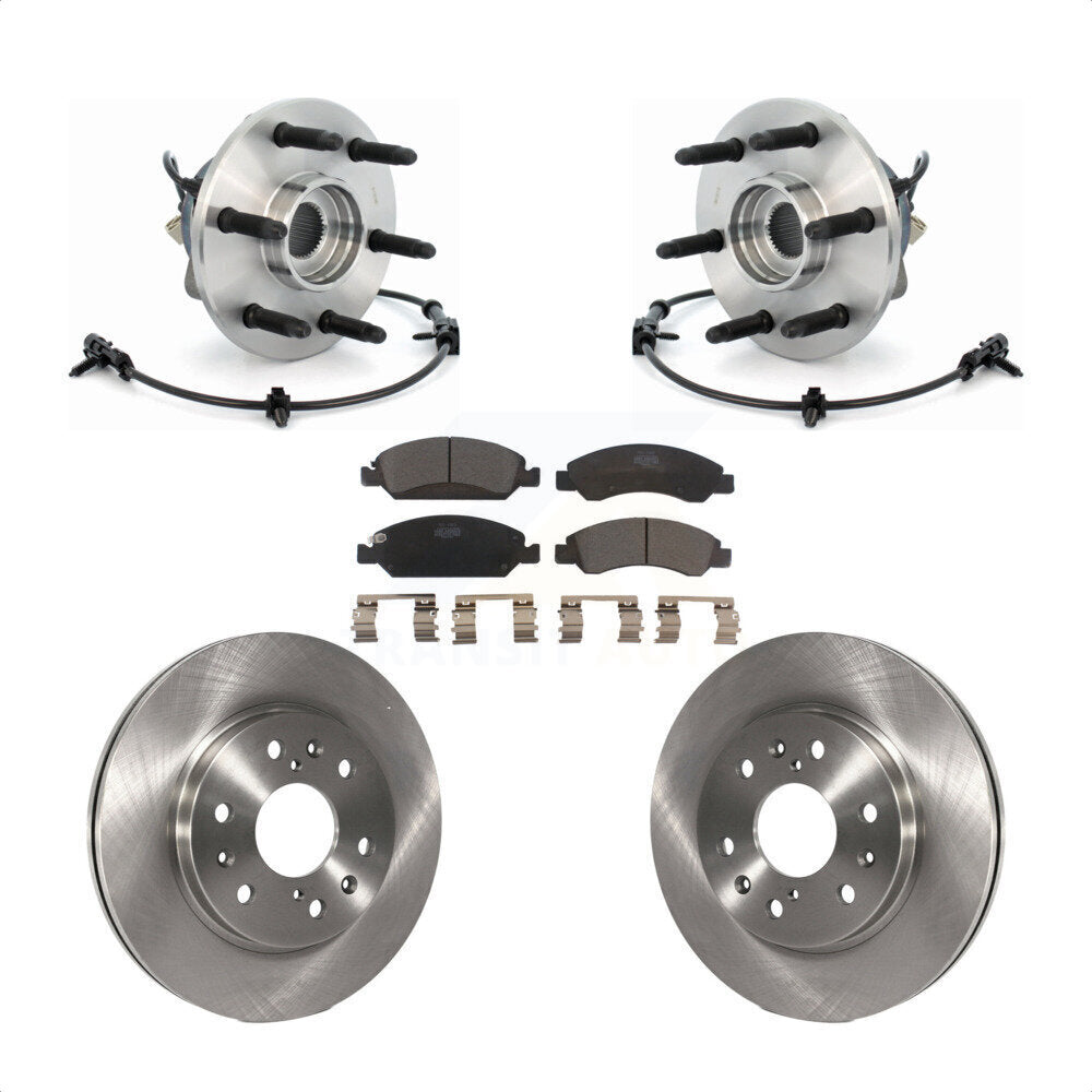 Kit de Rotor et plaquettes de frein, roulement de moyeu avant, pour Chevrolet GMC Silverado 1500 Sierr