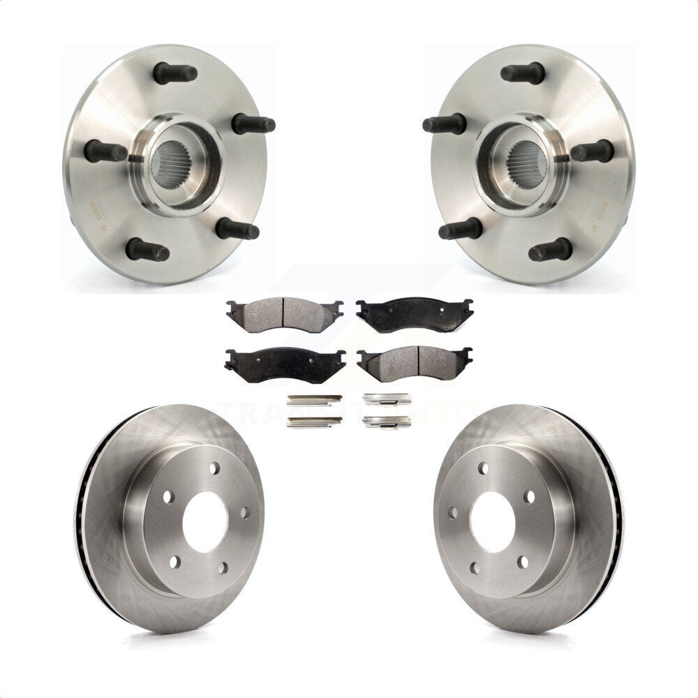 Kit de Rotor et plaquettes de frein, roulement de moyeu avant, pour Dodge Ram 1500 4WD avec 2 roues AB