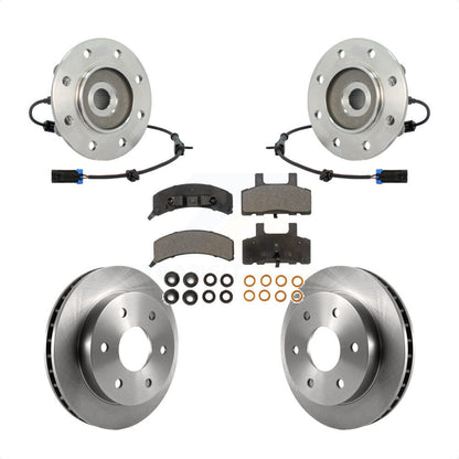 Ensemble de roulement de moyeu avant, Rotor de frein et Kit de plaquettes pour K1500 Chevrolet GMC Yuko