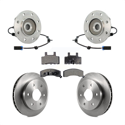 Ensemble de roulement de moyeu avant, Rotor de frein et Kit de plaquettes pour GMC Yukon Chevrolet Taho