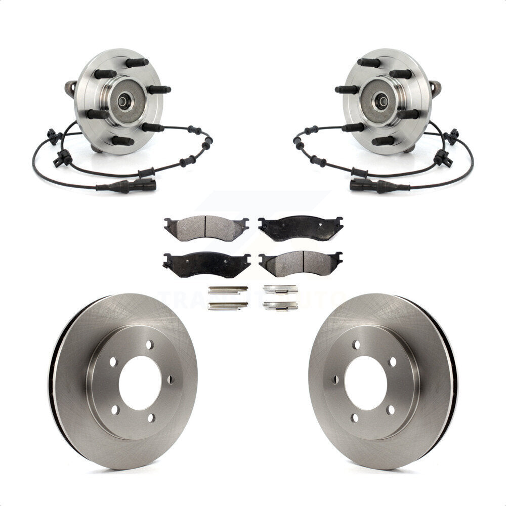 Kit de plaquettes de Rotor de frein à disque, roulement de moyeu avant, pour Ford Expedition Lincoln Navigato