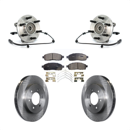 Kit de rotors et plaquettes de frein à disque, ensemble de roulements de moyeu avant, pour Ford F-150 4WD