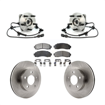 Ensemble de roulement de moyeu avant, Rotor de frein à disque et Kit de plaquettes pour Ford Ranger 4W 2003
