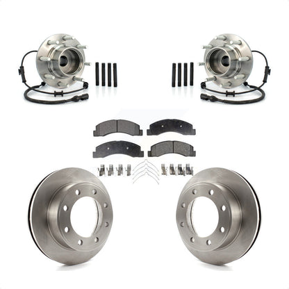 Ensemble de roulements de moyeu avant, Kit de plaquettes de Rotor de frein pour Ford Excursion 4W 2001 – 2005