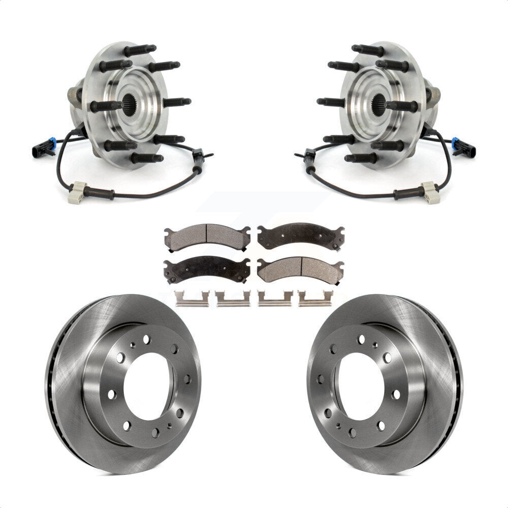 Kit de plaquettes de Rotor de frein, roulement de moyeu avant, pour GMC Chevrolet Sierra 2500 HD Silverad