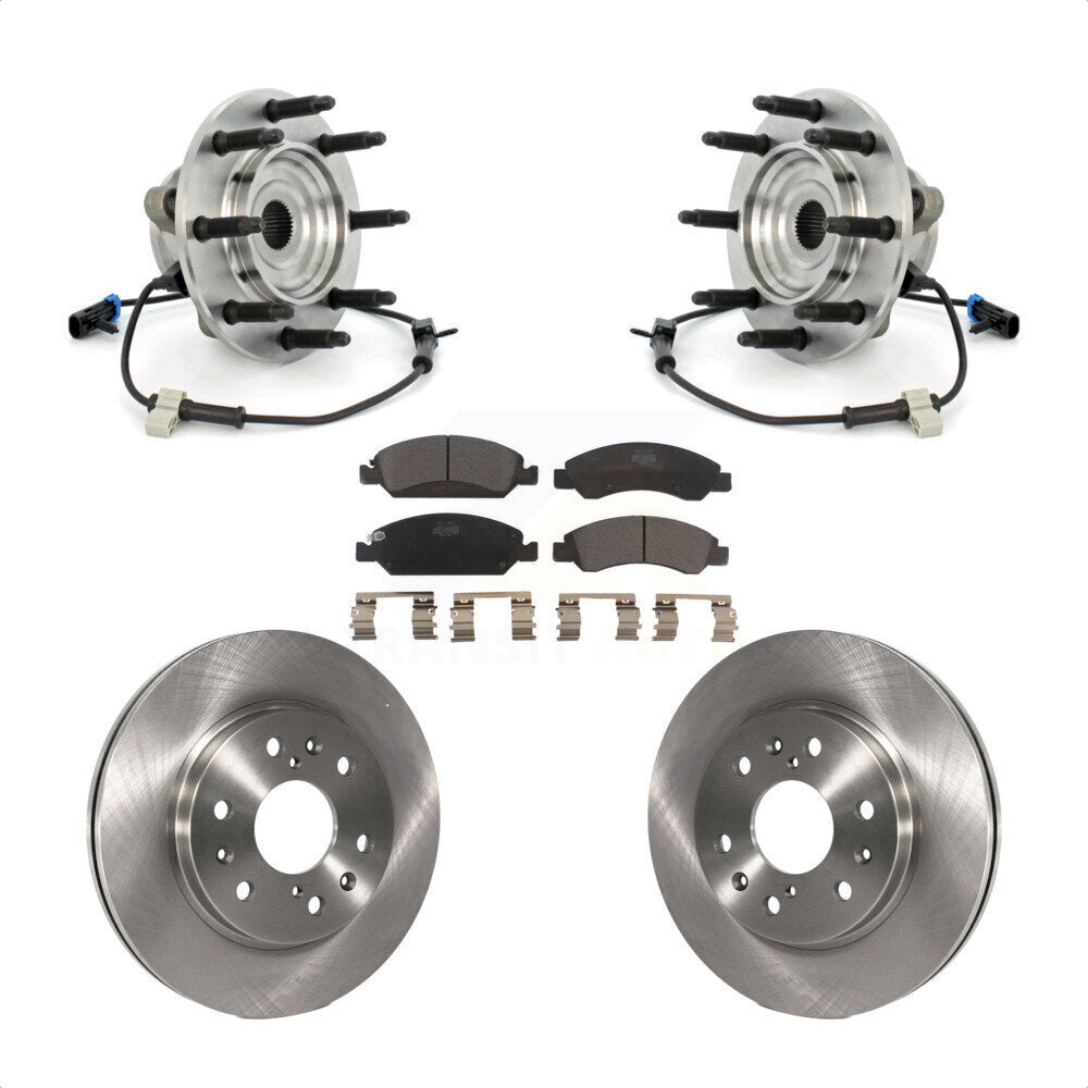 Kit de Rotor et plaquettes de frein, roulement de moyeu avant, pour Chevrolet GMC Silverado 1500 Sierr