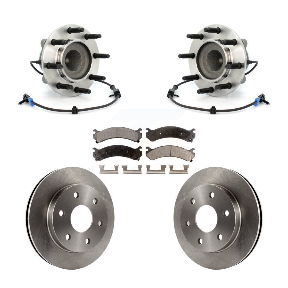 Kit de plaquettes de Rotor de frein, roulement de moyeu avant, pour Chevrolet Express 2006 GMC Savan 2500