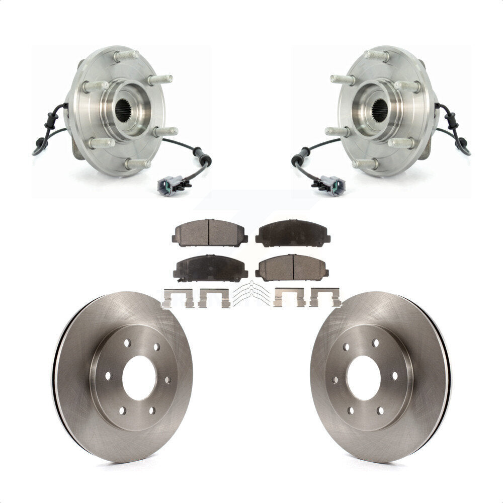 Ensemble de roulements de moyeu avant, Rotors et plaquettes de frein à disque, Kit pour INFINITI QX56