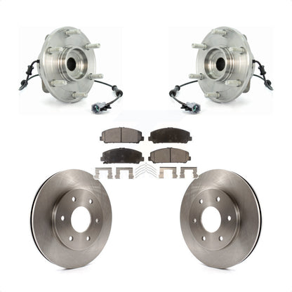 Ensemble de roulements de moyeu avant, Rotors et plaquettes de frein à disque, Kit pour INFINITI QX56