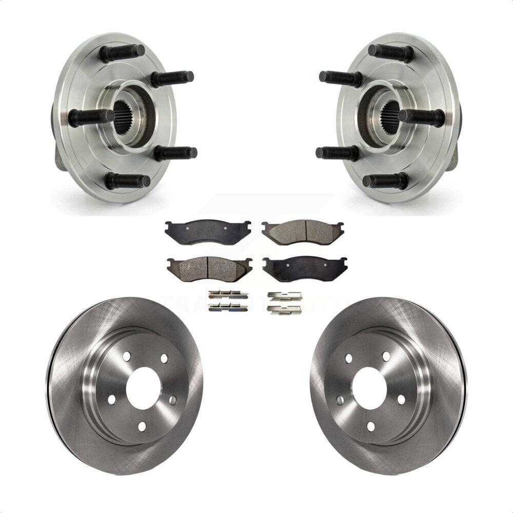 Kit de plaquettes de Rotor de frein à disque, roulement de moyeu avant pour Dodge Ram 1500 avec roue à 5 écrous
