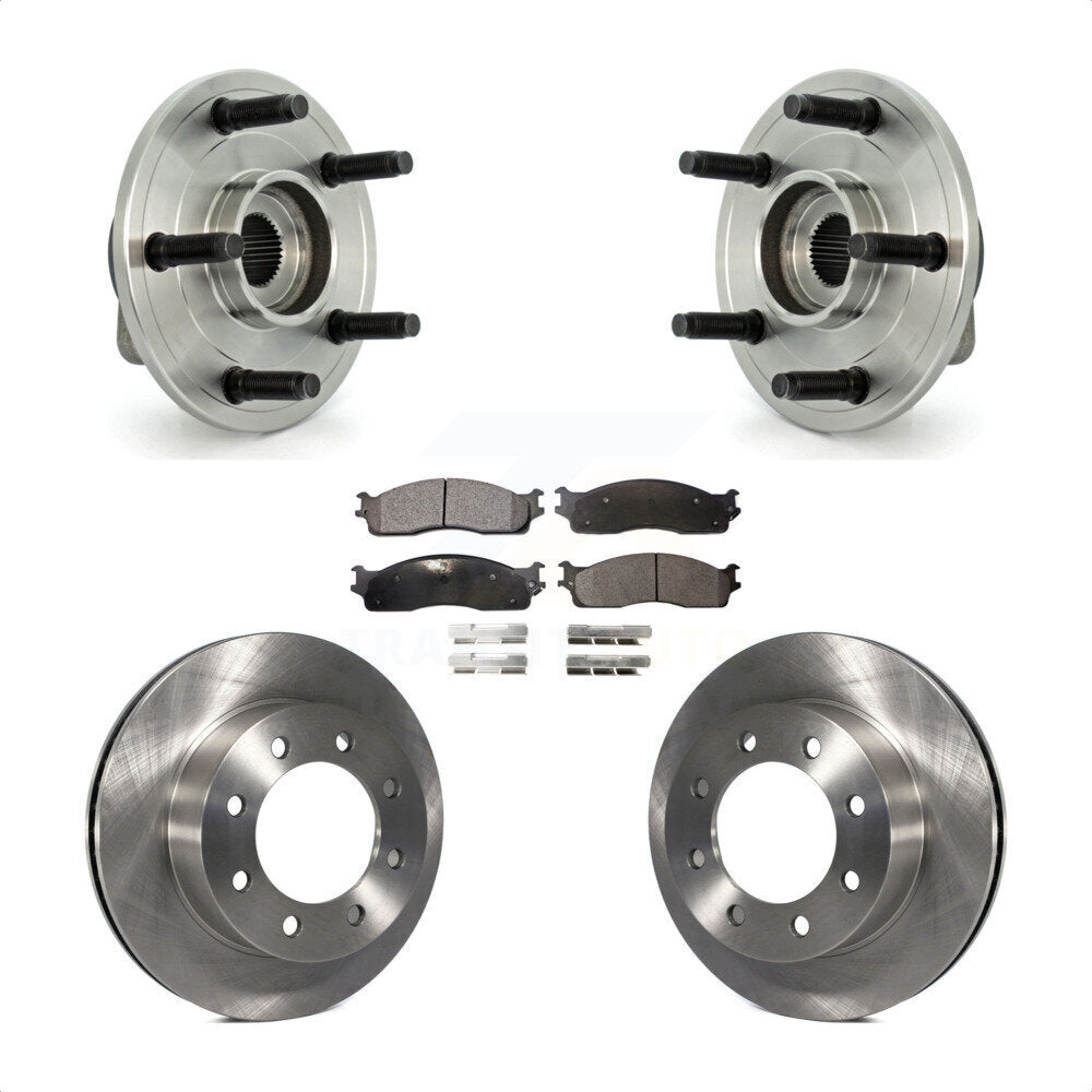 Kit de plaquettes de Rotor de frein, roulement de moyeu avant, pour Dodge Ram 1500 07-08, avec roue à 5 écrous